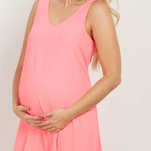 Pinkblush Coral Chiffon Dress